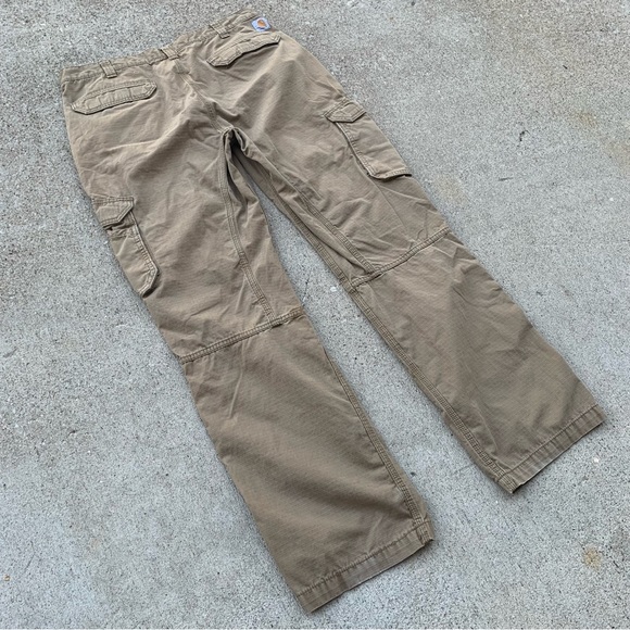Carhartt Pants Adult 38x34 (Actual 36x32) Tan Force Cargo Ripstop Workwear Men - Picture 11 of 14